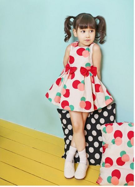 summer new korean version of the cute candy circle childrens clothing girls polka dot bow tank dress, Red;yellow
summer new korean version of the cute candy circle childrens clothing girls polka dot bow tank dress, Red;yellow