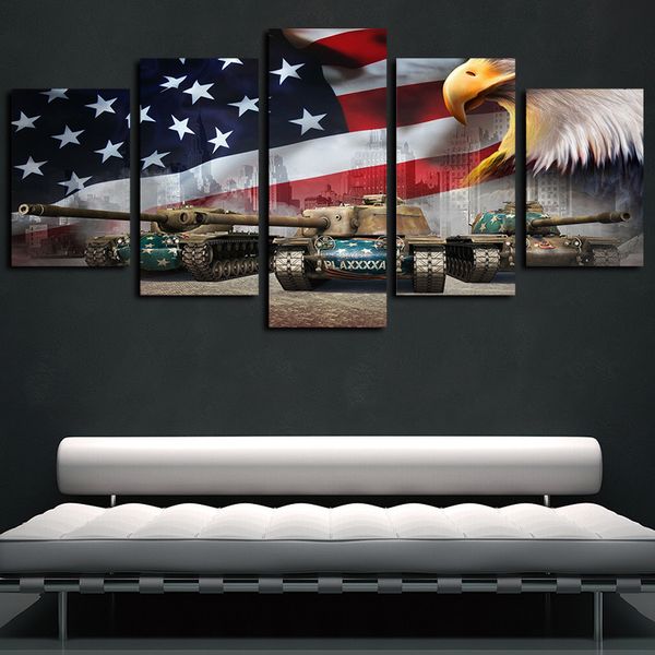 5 panels eagles american flag tank artworks giclee canvas wall art abstract poster hd canvas print oil painting wall decor
5 panels eagles american flag tank artworks giclee canvas wall art abstract poster hd canvas print oil painting wall decor