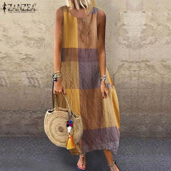 2020 summer sleeveless sarafans zanzea women beach party sundress casual vintage plaid check dress kaftan vestidos robe femme, Black;gray
2020 summer sleeveless sarafans zanzea women beach party sundress casual vintage plaid check dress kaftan vestidos robe femme, Black;gray
