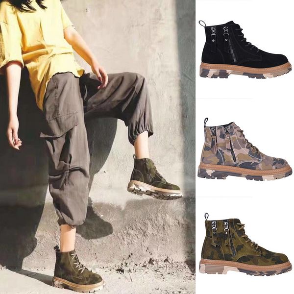 vertvie autumn winter shoes women flat heel boots fashion keep warm women's boots brand woman ankle botas camouflage, Black
vertvie autumn winter shoes women flat heel boots fashion keep warm women's boots brand woman ankle botas camouflage, Black