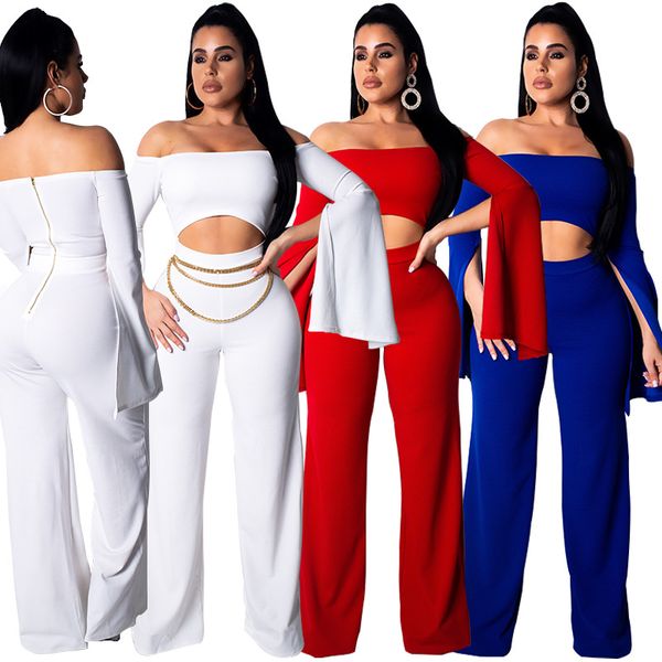 new 2020 word shoulder long-sleeved womens designer european and american pants female womens siamese pants size s-xl wholesale, Black;white
new 2020 word shoulder long-sleeved womens designer european and american pants female womens siamese pants size s-xl wholesale, Black;white