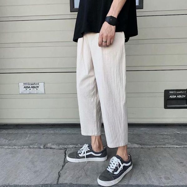 bxyichen cotton and linen cropped pants hong kong style ins loose korean boys trend casual straight pants summer thin section, Black
bxyichen cotton and linen cropped pants hong kong style ins loose korean boys trend casual straight pants summer thin section, Black