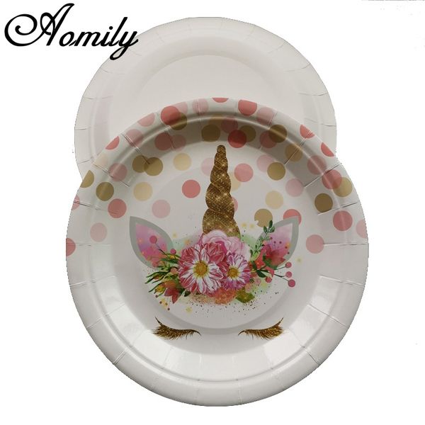 10pcs 18cm flower unicorn fruit cake bbq dish disposable paper plates birthday wedding party supplies decoration baby tableware
10pcs 18cm flower unicorn fruit cake bbq dish disposable paper plates birthday wedding party supplies decoration baby tableware