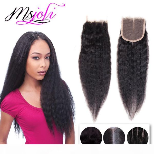 virgin brazilian human hair weaves closure 4x4 lace closure with three parts natural black kinky straight 8-22 inches from msjoli, Black;brown
virgin brazilian human hair weaves closure 4x4 lace closure with three parts natural black kinky straight 8-22 inches from msjoli, Black;brown