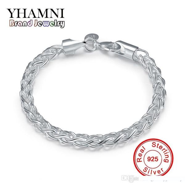 yhamni fashion original jewelry real solid 925 sterling silver bracelet luxury wedding gift bracelet h070, Golden;silver
yhamni fashion original jewelry real solid 925 sterling silver bracelet luxury wedding gift bracelet h070, Golden;silver