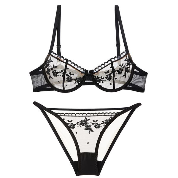 bras sets shaonvmeiwu super thin no sponge transparent bra set female perspective mesh embroidery underwear summer, Red;black
bras sets shaonvmeiwu super thin no sponge transparent bra set female perspective mesh embroidery underwear summer, Red;black