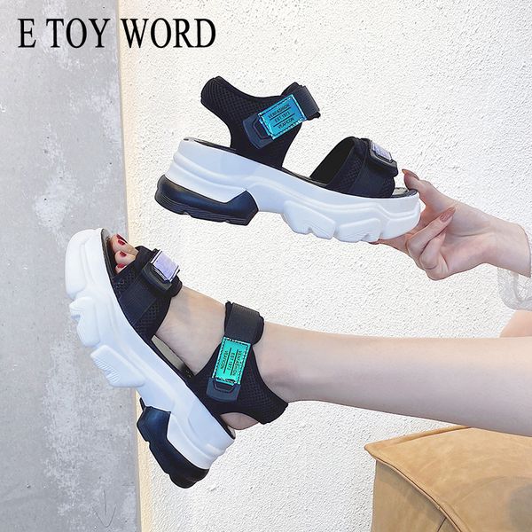 e toy word net red with the same beach sports sandals female 2020 summer new korean hook loop thick bottom roman shoes women, Black
e toy word net red with the same beach sports sandals female 2020 summer new korean hook loop thick bottom roman shoes women, Black