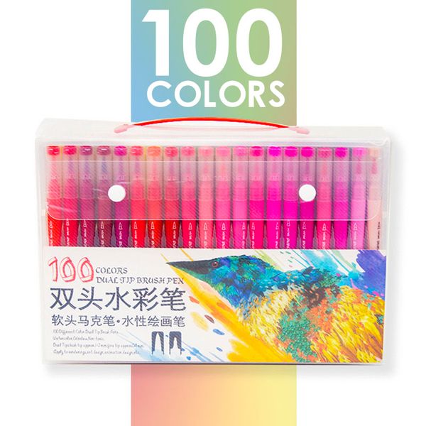 dual brush pen art markers, primary, 100-pack. blendable, brush and fine tip markers
dual brush pen art markers, primary, 100-pack. blendable, brush and fine tip markers