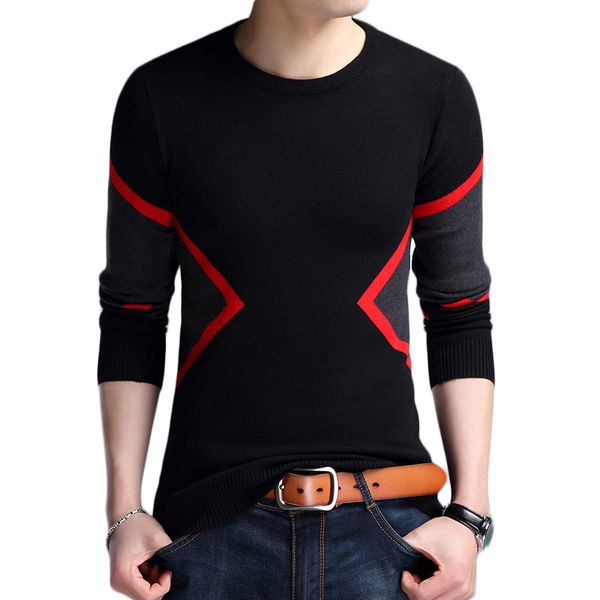 new autumn winter fashion brand clothing men's sweaters breathable slim fit men pullover contrast color knitted sweater men j710, White;black
new autumn winter fashion brand clothing men's sweaters breathable slim fit men pullover contrast color knitted sweater men j710, White;black