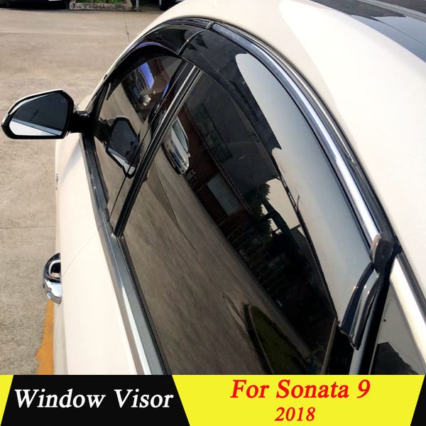 for hyundai sonata 9 2018 plastic black window visor vent shades sun rain deflector guard auto accessories 4pcs/set
for hyundai sonata 9 2018 plastic black window visor vent shades sun rain deflector guard auto accessories 4pcs/set