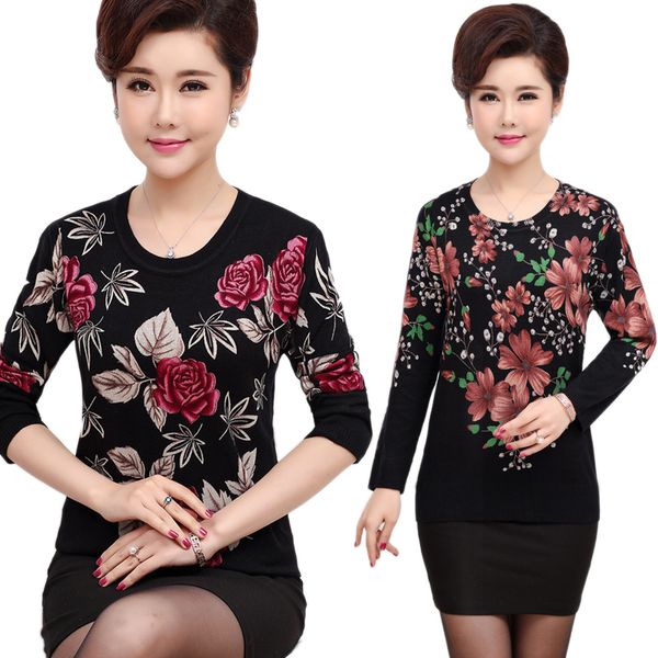 woman designer sweaters designer sweater fall spring women sweater pullover plus size mother slim jumper elastic warm soft knitwear, White;black
woman designer sweaters designer sweater fall spring women sweater pullover plus size mother slim jumper elastic warm soft knitwear, White;black