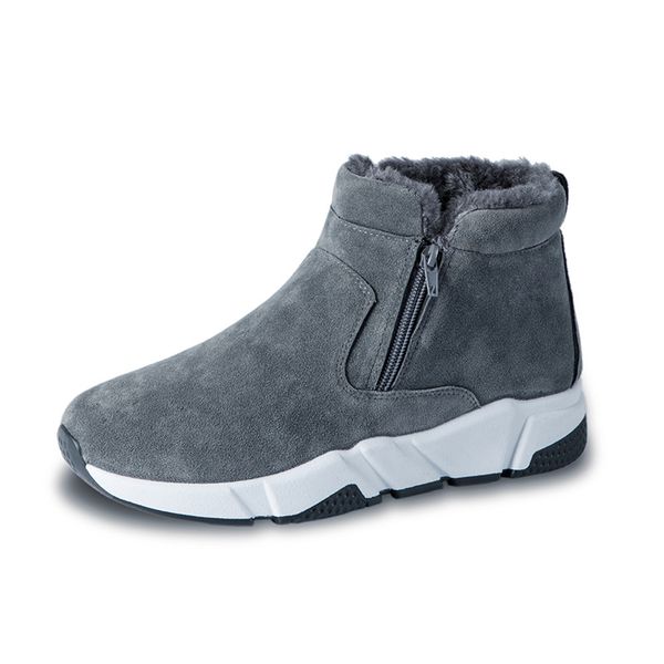 winter cow suede men snow fashion sneakers man leather snow boots shoes high cut two zipper male fur plush warm shoes booties, Black
winter cow suede men snow fashion sneakers man leather snow boots shoes high cut two zipper male fur plush warm shoes booties, Black