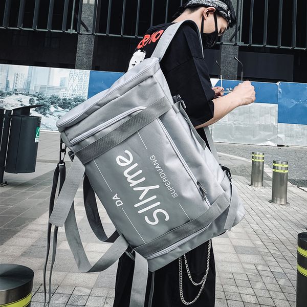 male personality leisure backpack shoulder bag large capacity multi-function fashion bags schoolbags men
male personality leisure backpack shoulder bag large capacity multi-function fashion bags schoolbags men