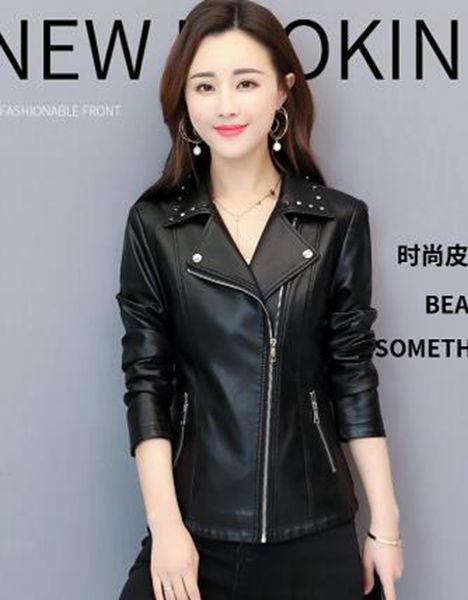 women europe and the united states spring and autumn business british new trend boutique slim large size short sheep leather coat /456 m-4xl, Black
women europe and the united states spring and autumn business british new trend boutique slim large size short sheep leather coat /456 m-4xl, Black