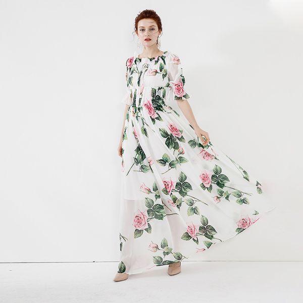 european and american style, spring and summer new print dress, one shoulder long dress, fashion rose, Black;gray
european and american style, spring and summer new print dress, one shoulder long dress, fashion rose, Black;gray