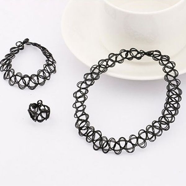 1 set summer style collares women girls vintage stretch tattoo choker necklace set retro gothic punk adjustable stretchy trinket, Golden;silver
1 set summer style collares women girls vintage stretch tattoo choker necklace set retro gothic punk adjustable stretchy trinket, Golden;silver
