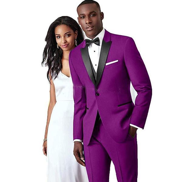 classic slim fit wedding tuxedos peaked lapel suits for men groomsmen suit three pieces prom formal blazer(jacket+vest+pants), Black;gray
classic slim fit wedding tuxedos peaked lapel suits for men groomsmen suit three pieces prom formal blazer(jacket+vest+pants), Black;gray