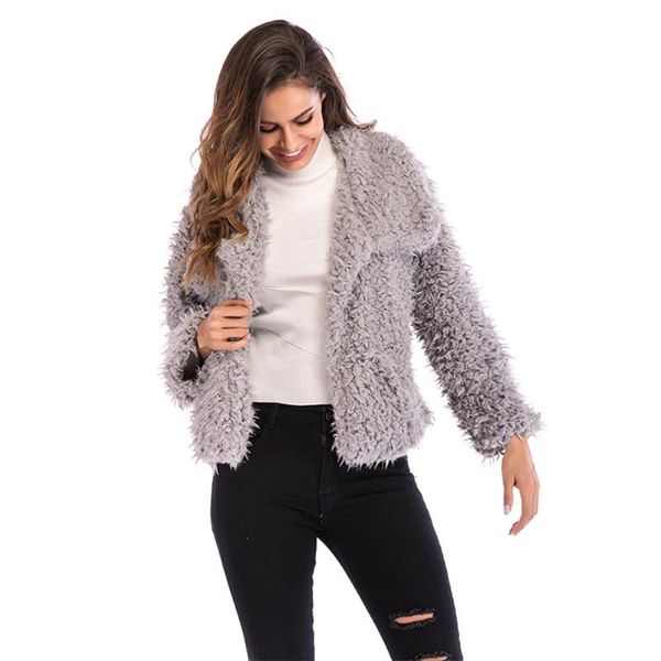 casual work women coat soft with pocket long sleeve autumn winter turndown collar daily faux fur solid holiday fluffy warm, Black
casual work women coat soft with pocket long sleeve autumn winter turndown collar daily faux fur solid holiday fluffy warm, Black