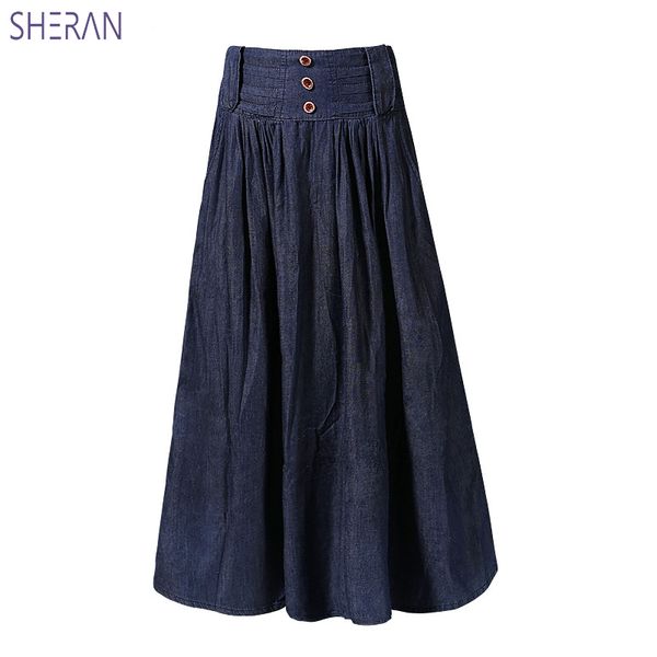 good quality 2019 plus size pleated denim skirt women casual long skirts tutu high waist harajuku jeans skirt summer clothes, Black
good quality 2019 plus size pleated denim skirt women casual long skirts tutu high waist harajuku jeans skirt summer clothes, Black