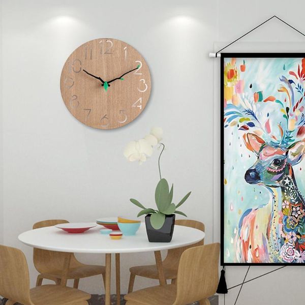 wooden wall clock ,round suitable for living room bedroom and kitchen decoration (11 inches) easy to read and install
wooden wall clock ,round suitable for living room bedroom and kitchen decoration (11 inches) easy to read and install