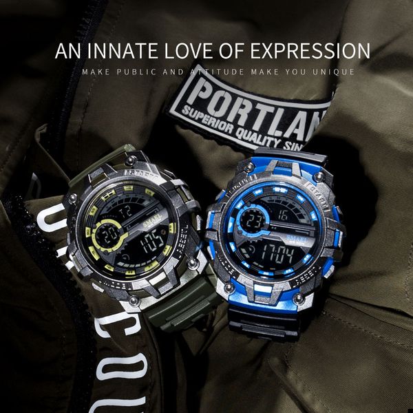 2020 smael brand military watches army led backlight fashion male clock casual men watch big dial 1701 sport watches 5bar waterproof, Slivery;brown
2020 smael brand military watches army led backlight fashion male clock casual men watch big dial 1701 sport watches 5bar waterproof, Slivery;brown