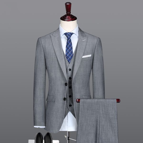 men suit new arrivals spring summer mens suits grey jacket vest pant 3pcs set gray for wedding dress 2020 plus size slim, White;black
men suit new arrivals spring summer mens suits grey jacket vest pant 3pcs set gray for wedding dress 2020 plus size slim, White;black