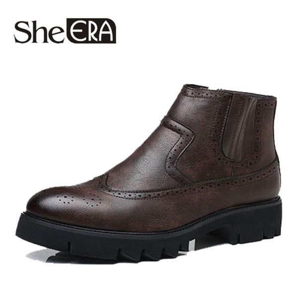men fashion casual leather boots black size 44 ankle boots men spring western brogue botas hombre
men fashion casual leather boots black size 44 ankle boots men spring western brogue botas hombre