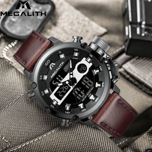 megalith multifunction wrist watches men fashion men's led sport quartz watch men waterproof date clock horloges mannen, Slivery;brown
megalith multifunction wrist watches men fashion men's led sport quartz watch men waterproof date clock horloges mannen, Slivery;brown