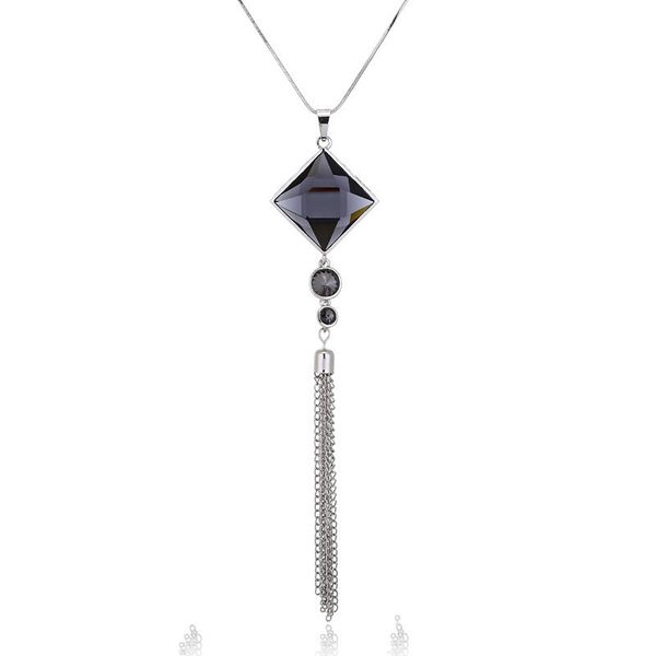 new fashion women pendant necklace square big drop crystal long chain sweater tassel necklaces jewelry choker n4592019, Silver
new fashion women pendant necklace square big drop crystal long chain sweater tassel necklaces jewelry choker n4592019, Silver