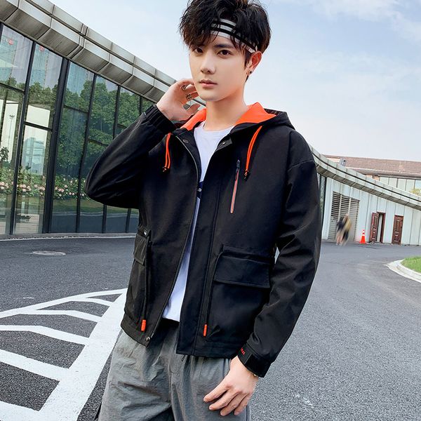 2019 весной и осенью новый стиль куртка мужчин корейский стиль trend workwear гонконг стиль молодых мужчин с капюшоном топы casual coat, Black;brown
2019 весной и осенью новый стиль куртка мужчин корейский стиль trend workwear гонконг стиль молодых мужчин с капюшоном топы casual coat, Black;brown