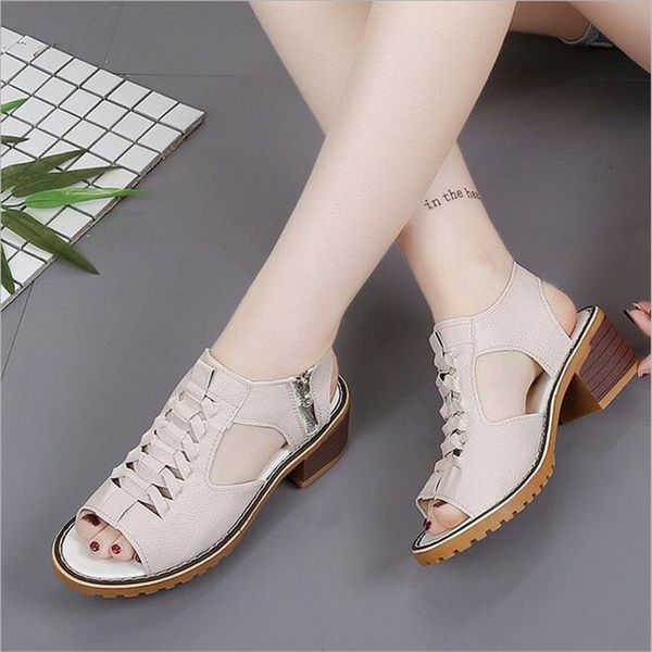 2019 vintage elegant mid square heel women's sandals summer style peep toe cross tied side zip design shoes woman, Black
2019 vintage elegant mid square heel women's sandals summer style peep toe cross tied side zip design shoes woman, Black