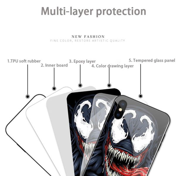 for iphone xs max phone case marvel mobile phone case creative color edge pvc glass back case support 2pcs delivery
for iphone xs max phone case marvel mobile phone case creative color edge pvc glass back case support 2pcs delivery