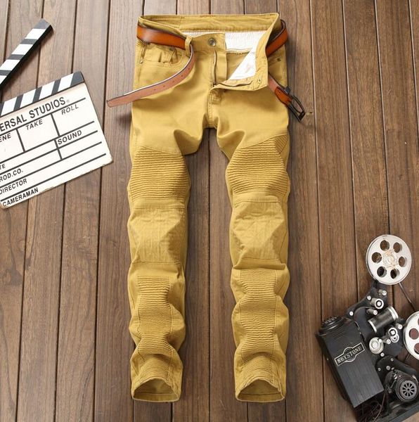 new trend trousers men's jeans splice nightclub type male alternative small feet micro-bomb khaki high-end jeans moda masculina, Blue
new trend trousers men's jeans splice nightclub type male alternative small feet micro-bomb khaki high-end jeans moda masculina, Blue