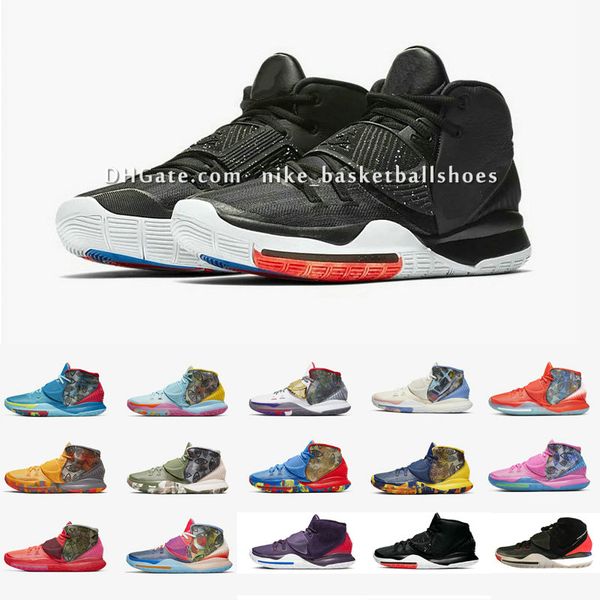 kyrie 6 vi pre-heat basketbal shoes irving 6s women kids boys girls children training shoes 11 city cities with original box size us4-12 b14, Black
kyrie 6 vi pre-heat basketbal shoes irving 6s women kids boys girls children training shoes 11 city cities with original box size us4-12 b14, Black