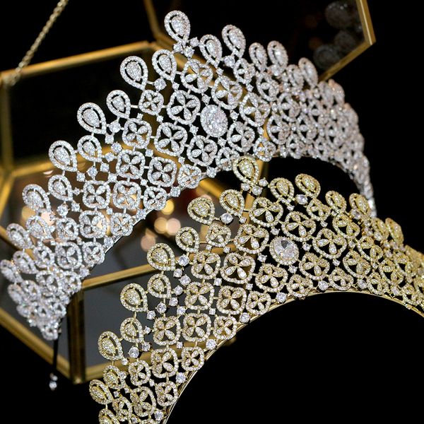 princess oversized gold / silver cz crown bride wedding headdress crystal wedding hair accessories
princess oversized gold / silver cz crown bride wedding headdress crystal wedding hair accessories