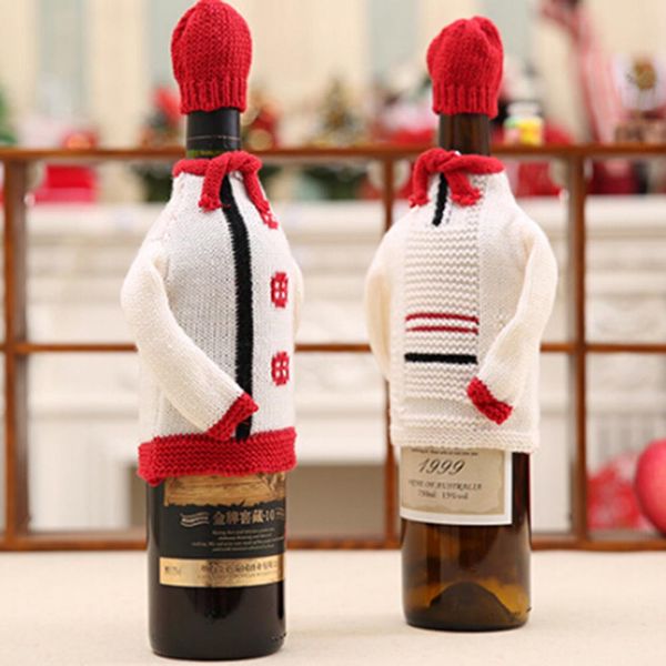 1set festive plush cute knitted sweaters wine bottle cover bag banquet christmas dinner party table decor new years supplies
1set festive plush cute knitted sweaters wine bottle cover bag banquet christmas dinner party table decor new years supplies