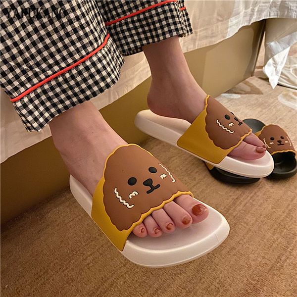 women's slippers 2020 summer cute teddy dog cartoon women slides beach shoes women flat heels flip flops slipper, Black
women's slippers 2020 summer cute teddy dog cartoon women slides beach shoes women flat heels flip flops slipper, Black