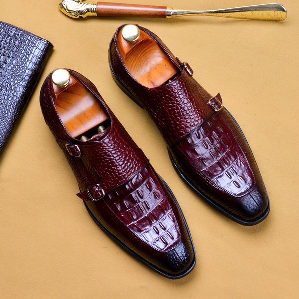 spring new pointed shoes men's business dress pointed shoes buckle monk leather men's, Black
spring new pointed shoes men's business dress pointed shoes buckle monk leather men's, Black
