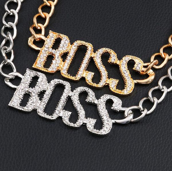 fashion- new explosions alloy bracelet studded personality letters boss boss bracelet european minimalist bracelet unisex, Black
fashion- new explosions alloy bracelet studded personality letters boss boss bracelet european minimalist bracelet unisex, Black
