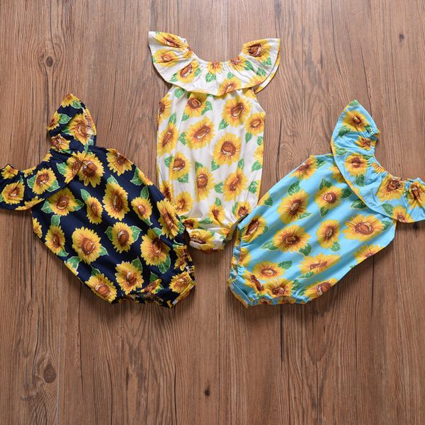 Baby Jumpsuits INS Summer Girls Sleeveless Sunflower Printed Triangle Pants Infant Rompers Newborn Romper Kids Clothing Q104
Baby Jumpsuits INS Summer Girls Sleeveless Sunflower Printed Triangle Pants Infant Rompers Newborn Romper Kids Clothing Q104