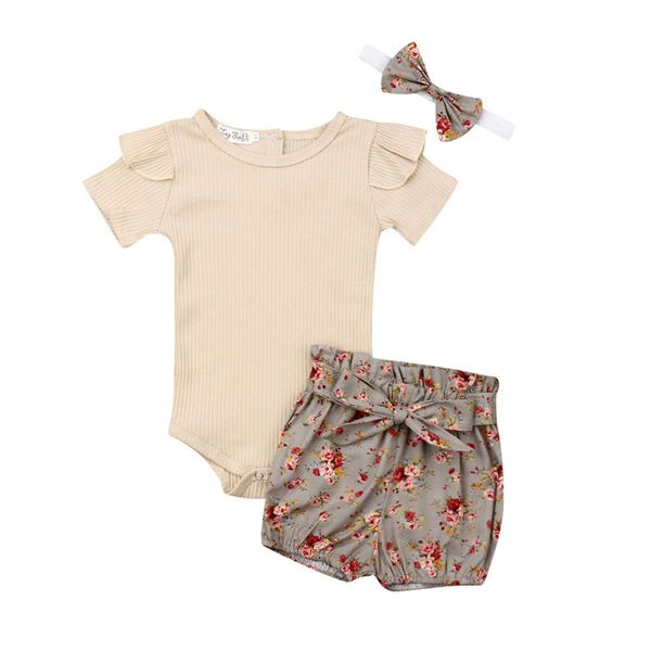 newborn toddler baby girls clothes bow headband floral print bandage shorts ruffle solid bodysuit 3pc kids outfits, White
newborn toddler baby girls clothes bow headband floral print bandage shorts ruffle solid bodysuit 3pc kids outfits, White