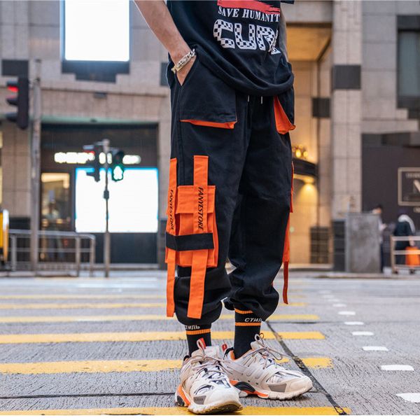2019 dropshipping summer casual colorblock large pocket overalls tactical pants hip hop harem pants harajuku trousers, Black
2019 dropshipping summer casual colorblock large pocket overalls tactical pants hip hop harem pants harajuku trousers, Black