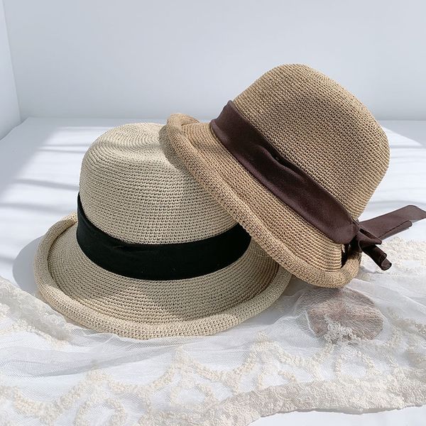 2020 new hat female summer korean version fashion travel straw hat small fresh sun beach women elegant leisure cap, Blue;gray
2020 new hat female summer korean version fashion travel straw hat small fresh sun beach women elegant leisure cap, Blue;gray