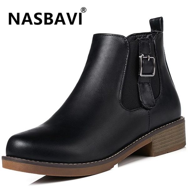2019 new women snow boots warm winter ankle boot ladies pu round head belt buckle shoes female solid color comfort boots, Black
2019 new women snow boots warm winter ankle boot ladies pu round head belt buckle shoes female solid color comfort boots, Black