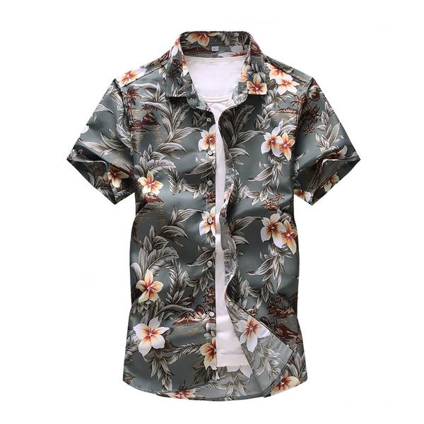 men clothing fashion design printed vintage shirt men hawaii summer beach floral shirts 45kg-120kg, White;black
men clothing fashion design printed vintage shirt men hawaii summer beach floral shirts 45kg-120kg, White;black