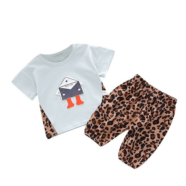 boys clothes children clothing fashion summer cartoon robot kids clothing set t-shirt+leopard shorts new1, White
boys clothes children clothing fashion summer cartoon robot kids clothing set t-shirt+leopard shorts new1, White