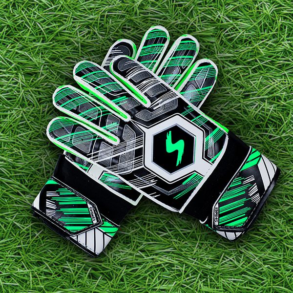 gloves children football goalkeeper latex non-slip breathable protective wear-resistant workout sports protector, Black
gloves children football goalkeeper latex non-slip breathable protective wear-resistant workout sports protector, Black