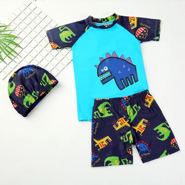 swimming cap tshirt shorts cartoon 3 pieces big boy split swimsuit children's swimwear baby infant bathing suit swim suit set with cap, Blue
swimming cap tshirt shorts cartoon 3 pieces big boy split swimsuit children's swimwear baby infant bathing suit swim suit set with cap, Blue