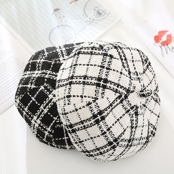 new spring autumn winter beret women berets ladies plaid wool hat artist headwear white black cabbie hat, Blue;gray
new spring autumn winter beret women berets ladies plaid wool hat artist headwear white black cabbie hat, Blue;gray