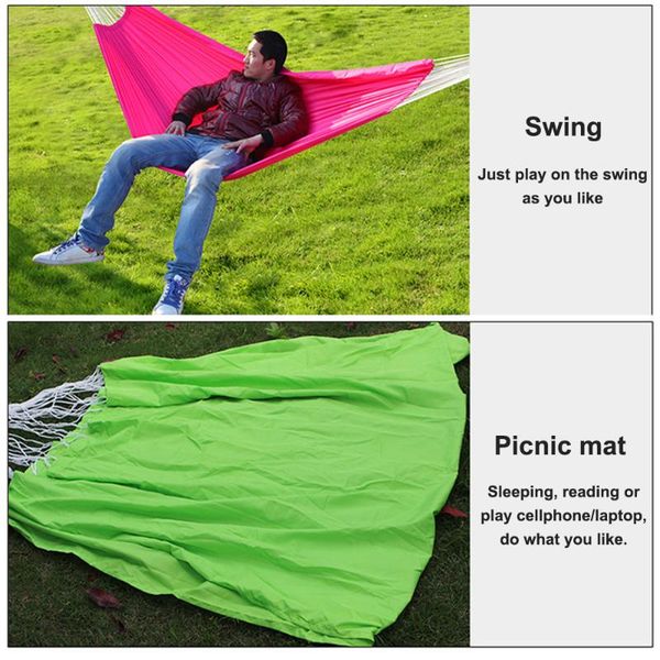 camping single hammock portable outdoor furniture backpacking travel survival hunting sleeping bed hanging chair garden
camping single hammock portable outdoor furniture backpacking travel survival hunting sleeping bed hanging chair garden